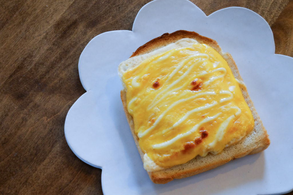 チーたまトーストの出来上がり