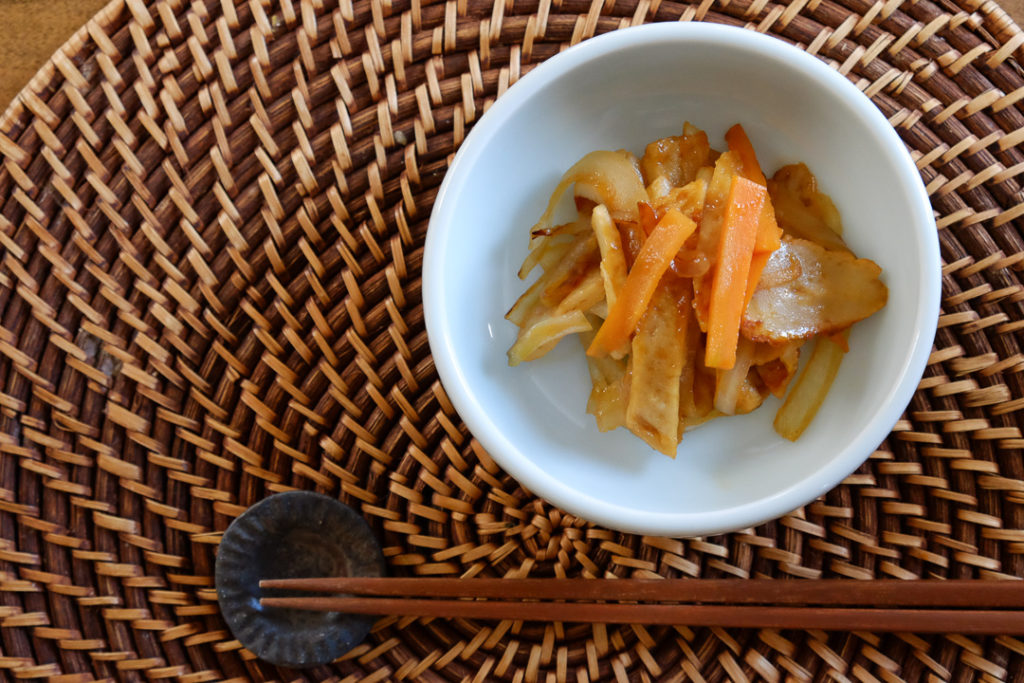 韓国風さつま揚げの炒め物