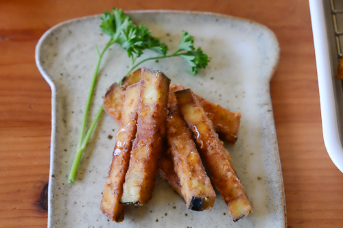 （タパス料理）なすのフリッター・はちみつがけ
