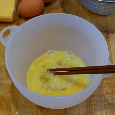 ひき肉とじゃがいものオムレツ・手順５