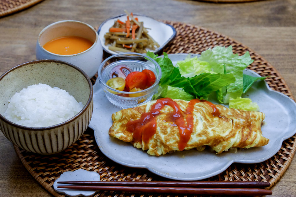 ひき肉とじゃがいものオムレツ