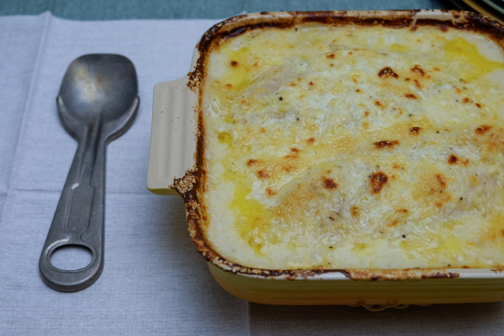 白身魚とポテトのグラタン