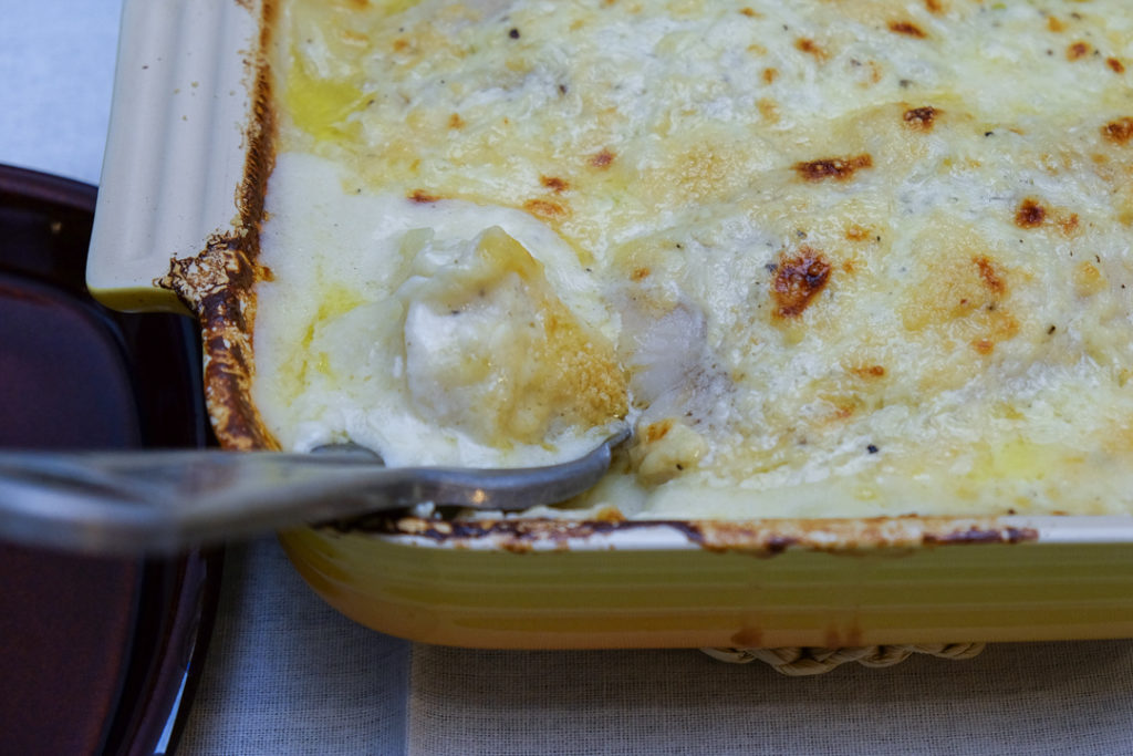 白身魚とポテトのグラタン
