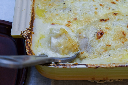 白身魚とポテトのグラタン