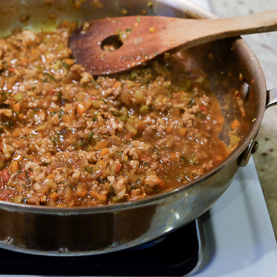 スープカレーの素で作るドライカレー・手順６