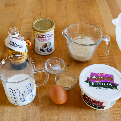 リコッタパンケーキレシピ・手順１