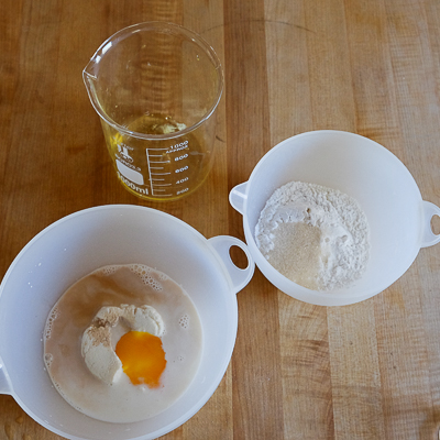 リコッタパンケーキレシピ・手順２