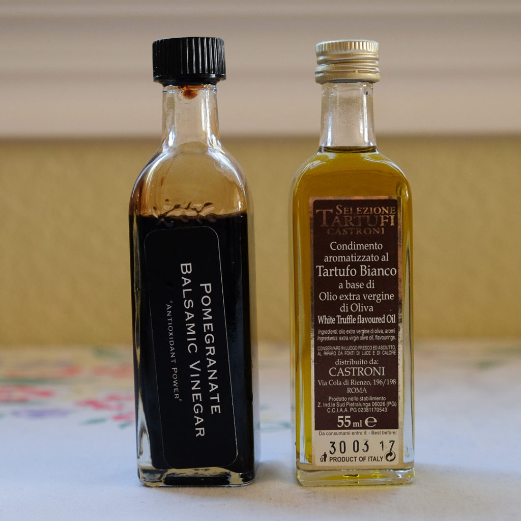 いちぢくバルサミコ酢とホワイトトリュフオイル