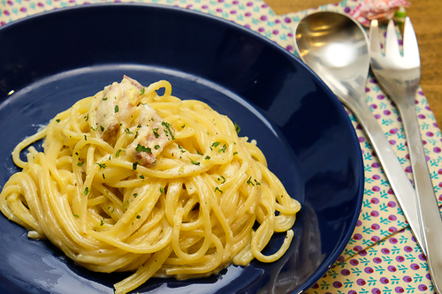 popo家のカルボナーラ