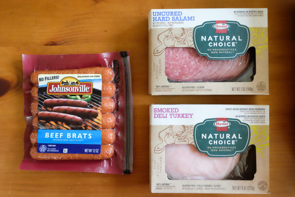 ジョンソンズビルのソーセージとサンドイッチ用のお肉