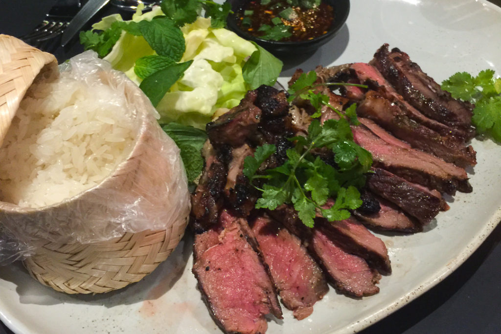 リブアイステーキ＆もち米