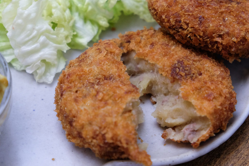 さつまいもとじゃがいものコロッケ