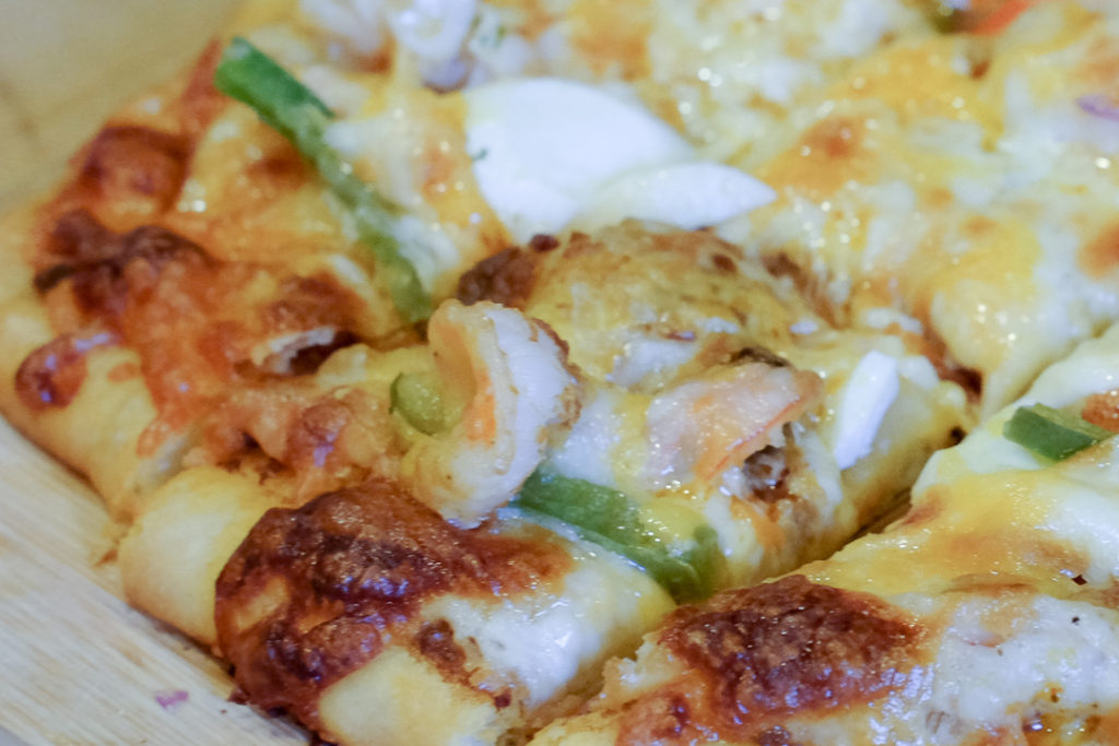 海老とゆで卵乗せ