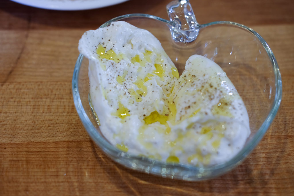 ブラータ＋オリーブオイル