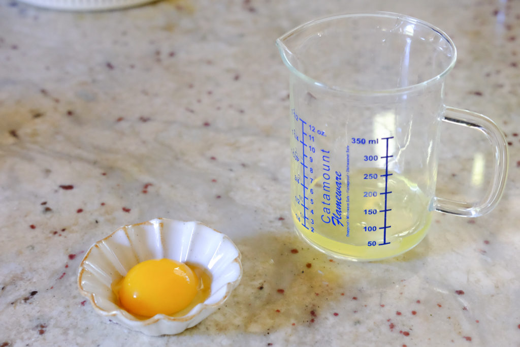 泡雪たまごかけごはん・手順１