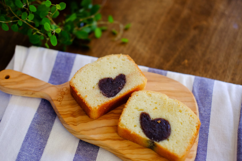 粒あん入りパウンドケーキ