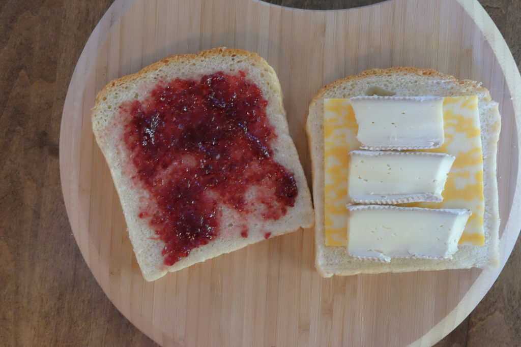 グリルドチーズサンドイッチ・手順１