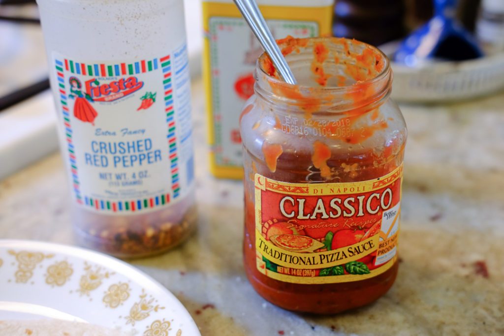 トルティーヤピザ・手順５