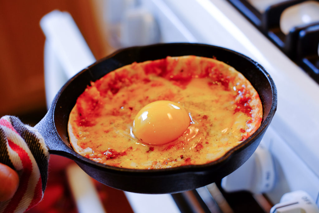 トルティーヤピザ・手順２