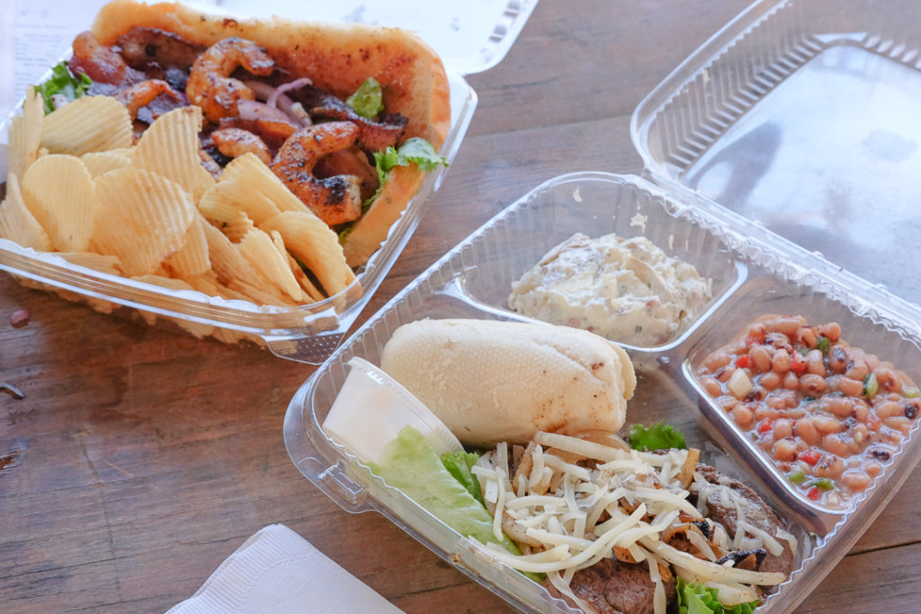 ランチのサンドイッチ