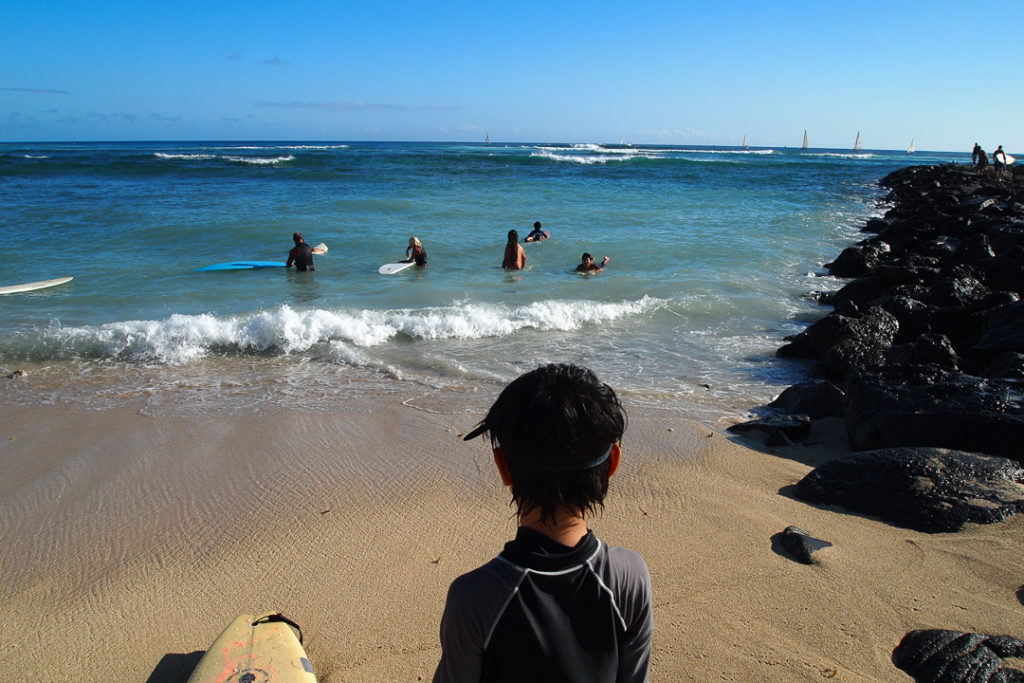 サーフィンに挑戦