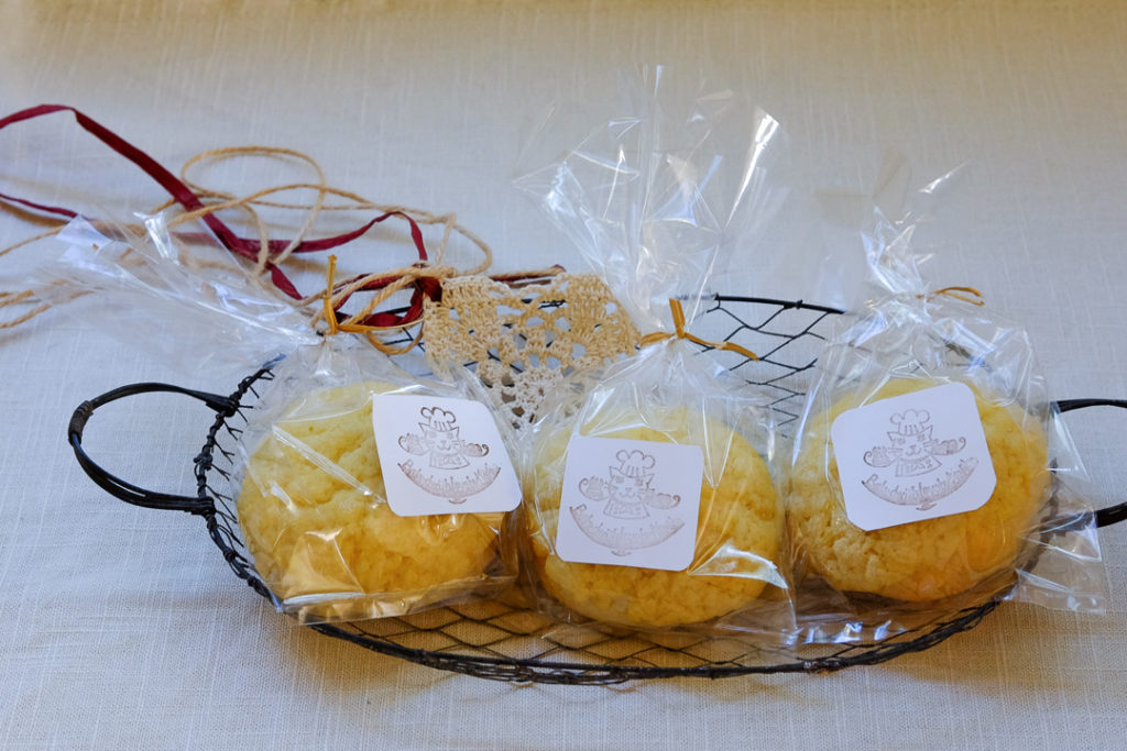 手作りはんこで作るラベル