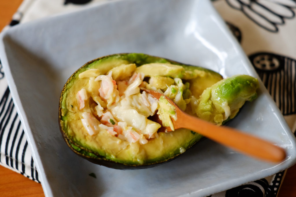 カニカマも崩して..