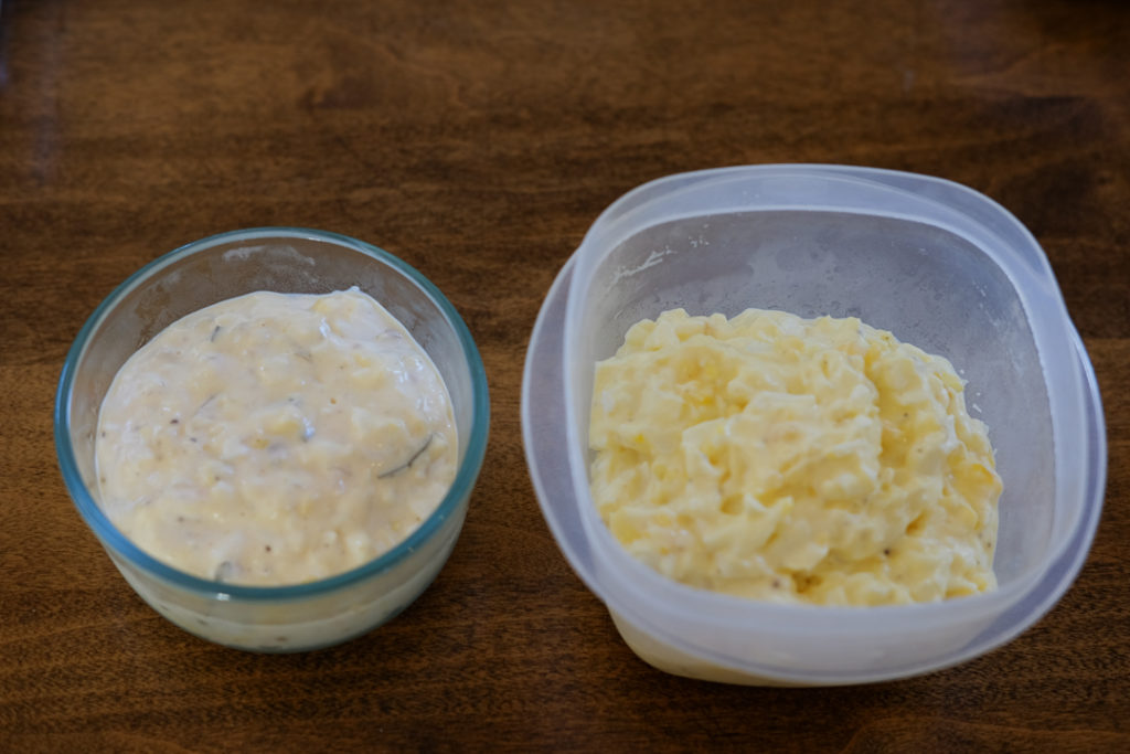 タルタルソースとたまごサラダ