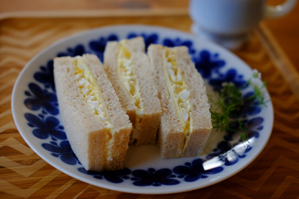 チーズ入りたまごサンド
