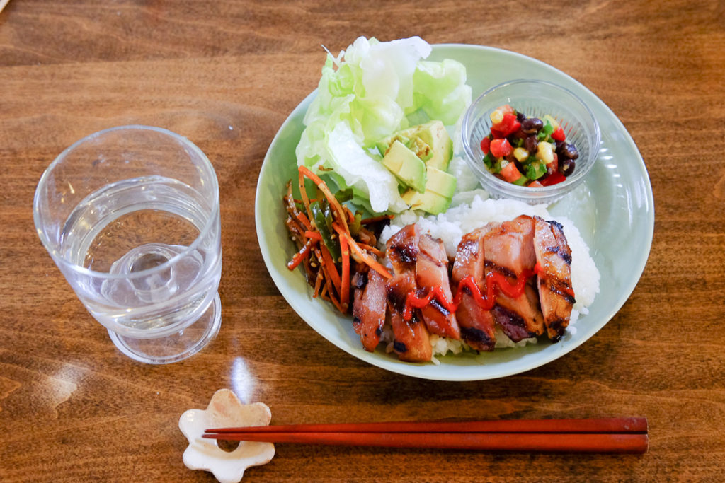 ハワイアンチャーシューチキンプレート