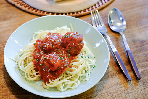 絶品★ミートボールスパゲティ