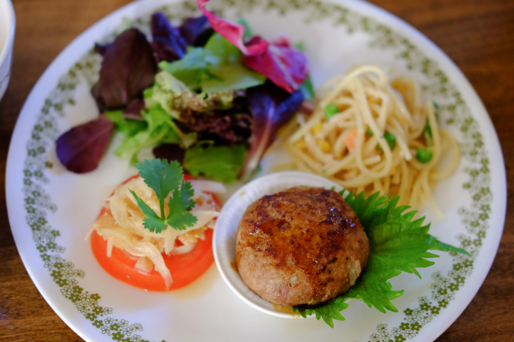 カレー照り焼きハンバーグ