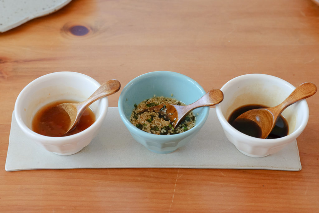 から揚げ用ソース３種