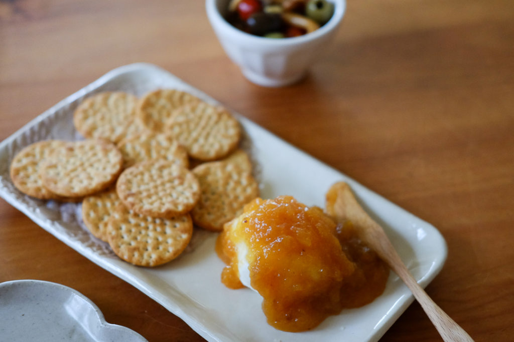 クリームチーズ＋ピーチプリザーブ