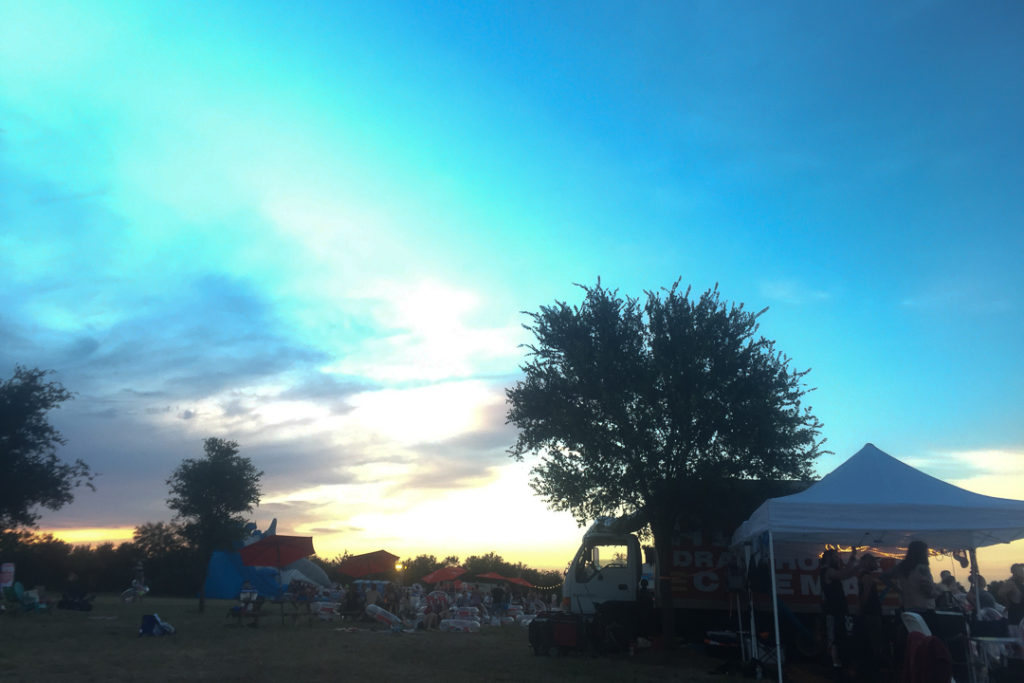 ピクニック気分で