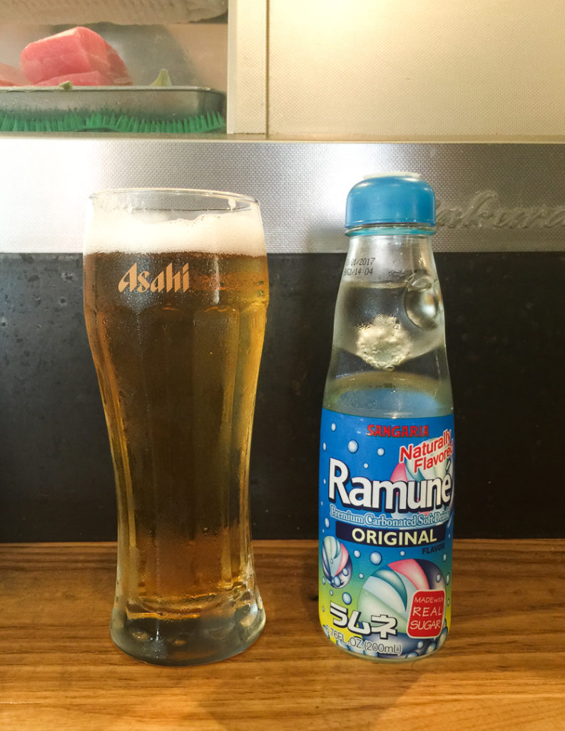 ラムネ、と生ビール
