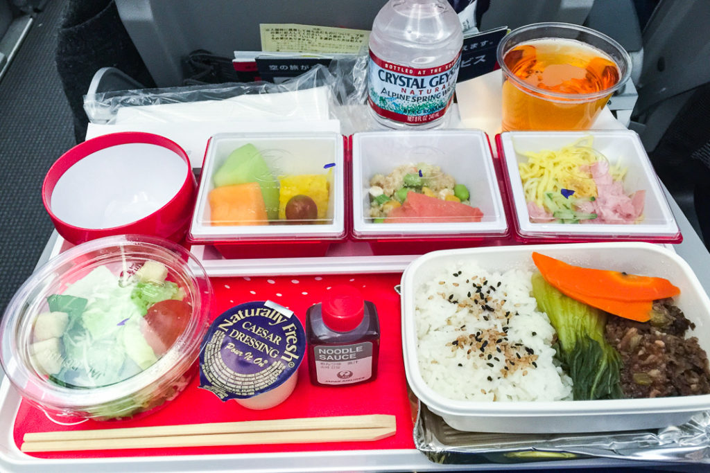 ＪＡＬ- LA関空便の夕食