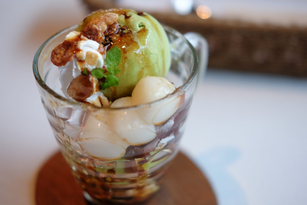 抹茶白玉パフェ