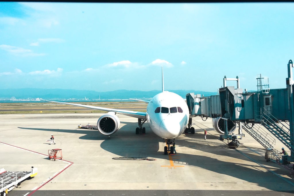 JAL関空ーLA便