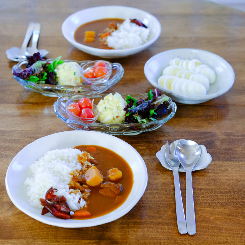 カレーライスの献立