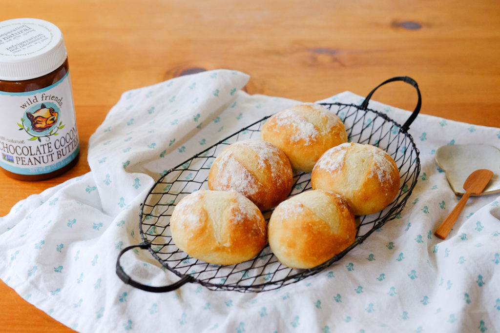 油脂不使用の丸パン