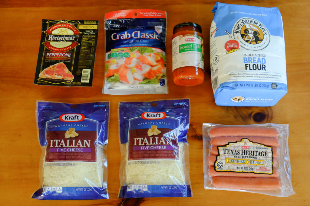 チーズやかにかまなど