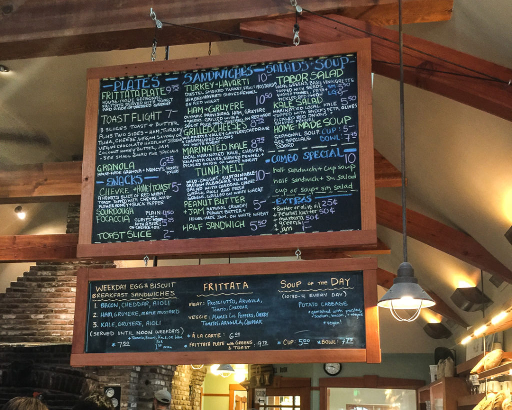 魅力的なメニュー