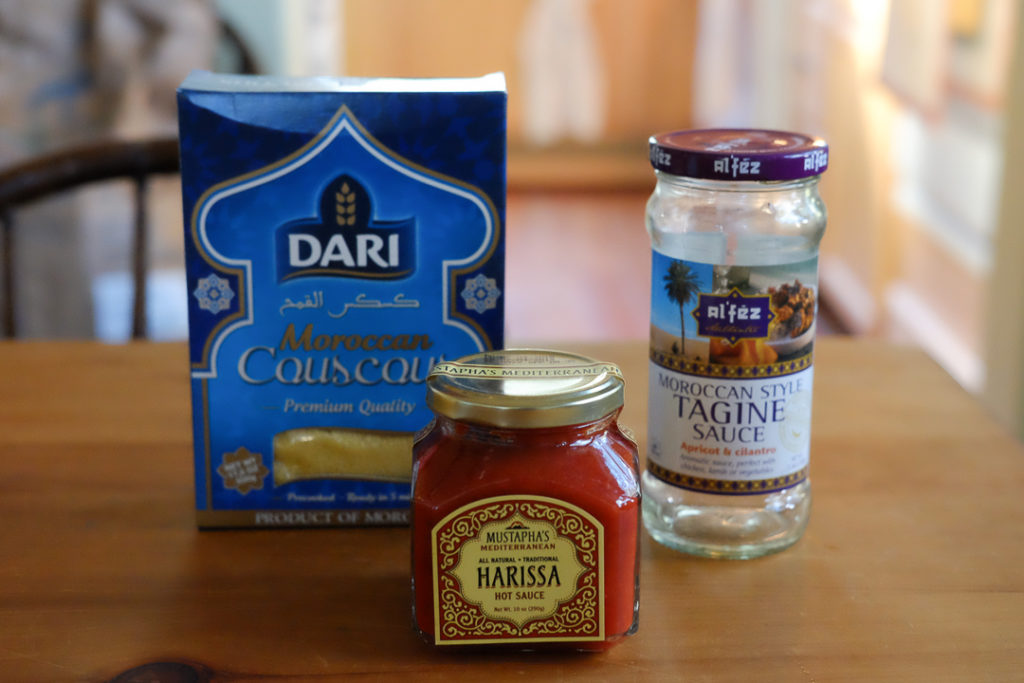 モロッコ料理の材料