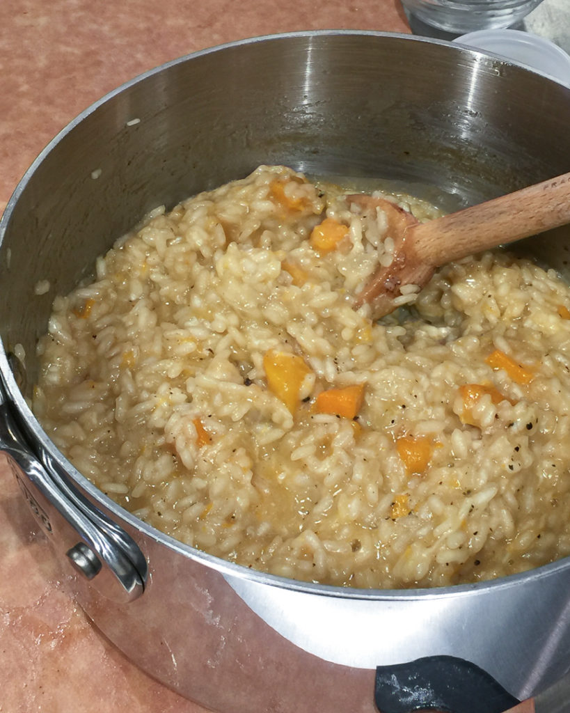 スクワッシュのリゾット