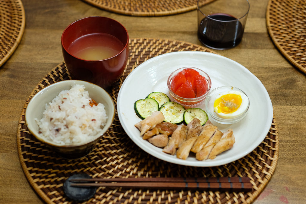 照り焼きチキンの献立