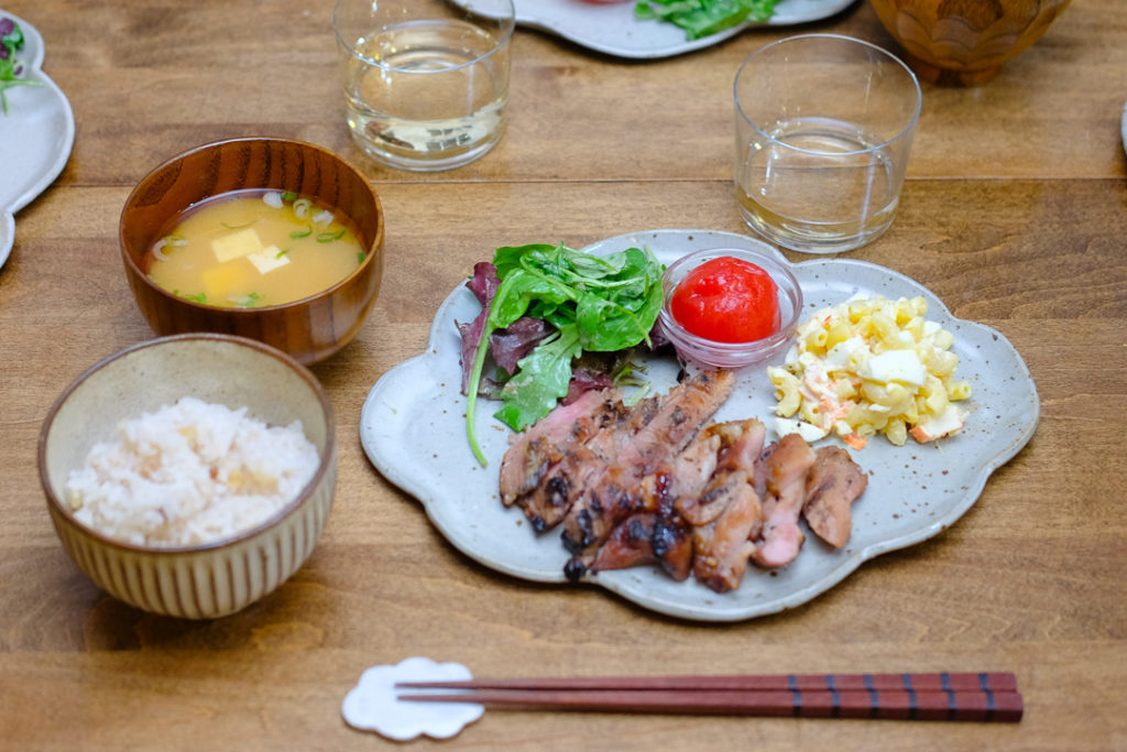 ハワイアンチャーシューチキンの献立