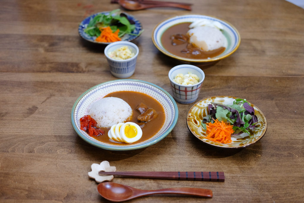 カレーライスの献立