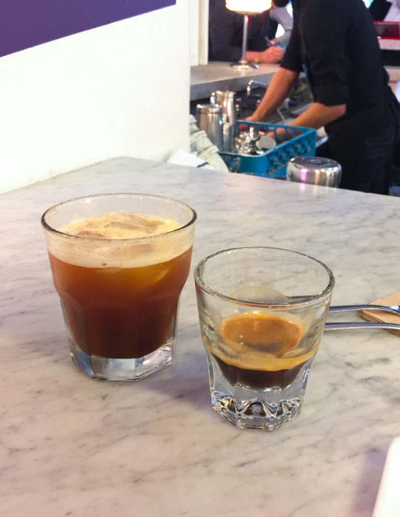 ジンジャービア入りエスプレッソ