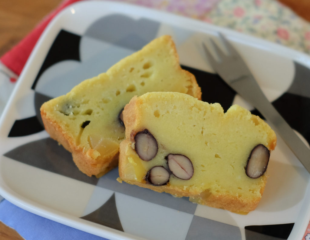 黒豆＆栗きんとんのケーキ